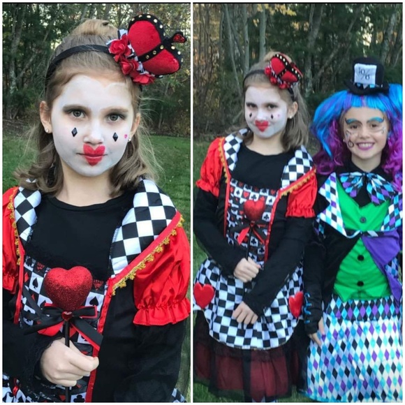 Costumes Girls Queen Of Hearts Costume Poshmark Costumes Girls Queen Of Hearts Costume Poshmark